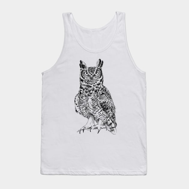 Owl Print Tank Top by rachelsfinelines